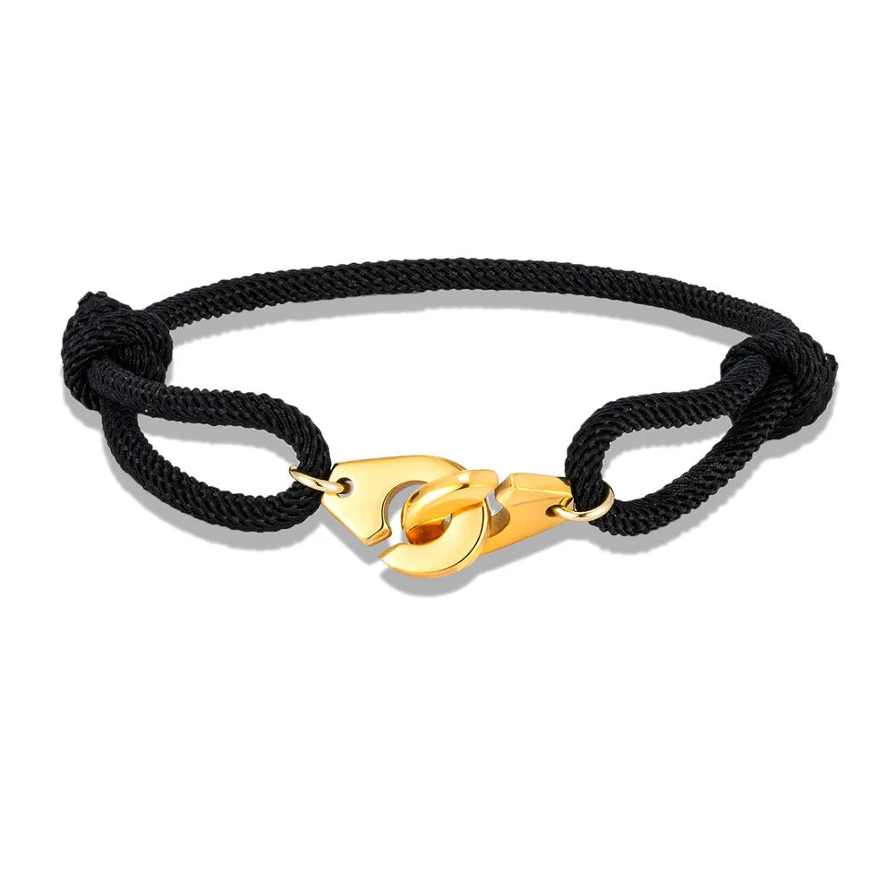 Bracelet menottes en acier inoxydable ajustable - Disponible en + de 15 couleurs