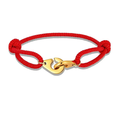 Bracelet ajustable avec menottes pour couple en acier inoxydable plaqué or ( 5 couleurs )